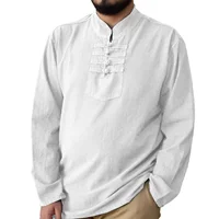 پیراهن الیافی مردانه سفید ۴گره